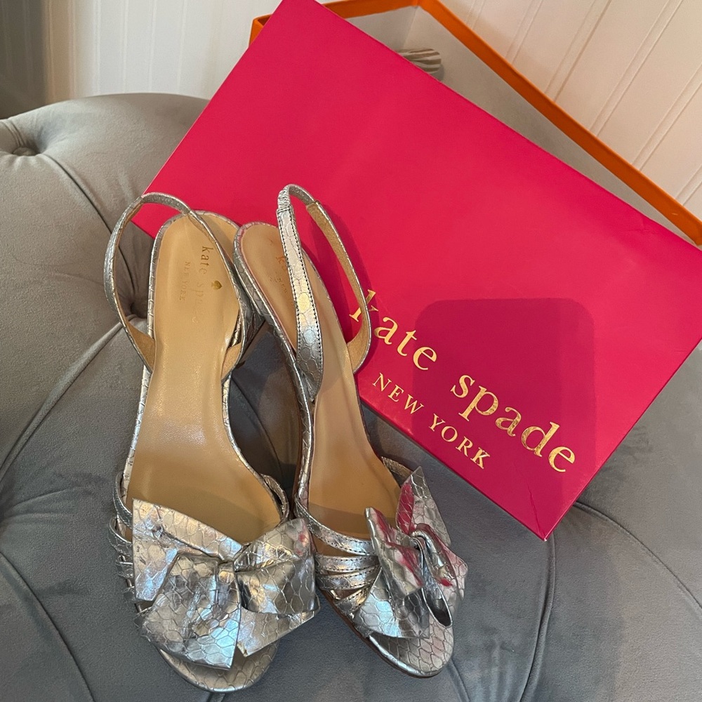KATE SPADE SILVER SANDAL
